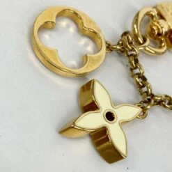 ELADY LOUIS VUITTON Keychain Fleur De Monogram M65111 Gold White Pink Men's Women's -Best Jewelry Store 2000 208c5573 51ab 4ad8 aaa7 7e53001884a5