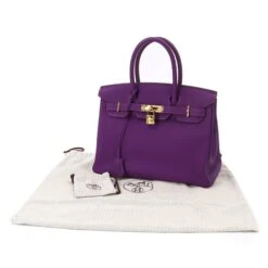 ELADY Hermes Birkin 30 Hand Bag Togo Anemone SPO A Carved Seal Gold Metal Fittings -Best Jewelry Store 2000 23081afb 7da7 4324 8668 5e8ef1465314