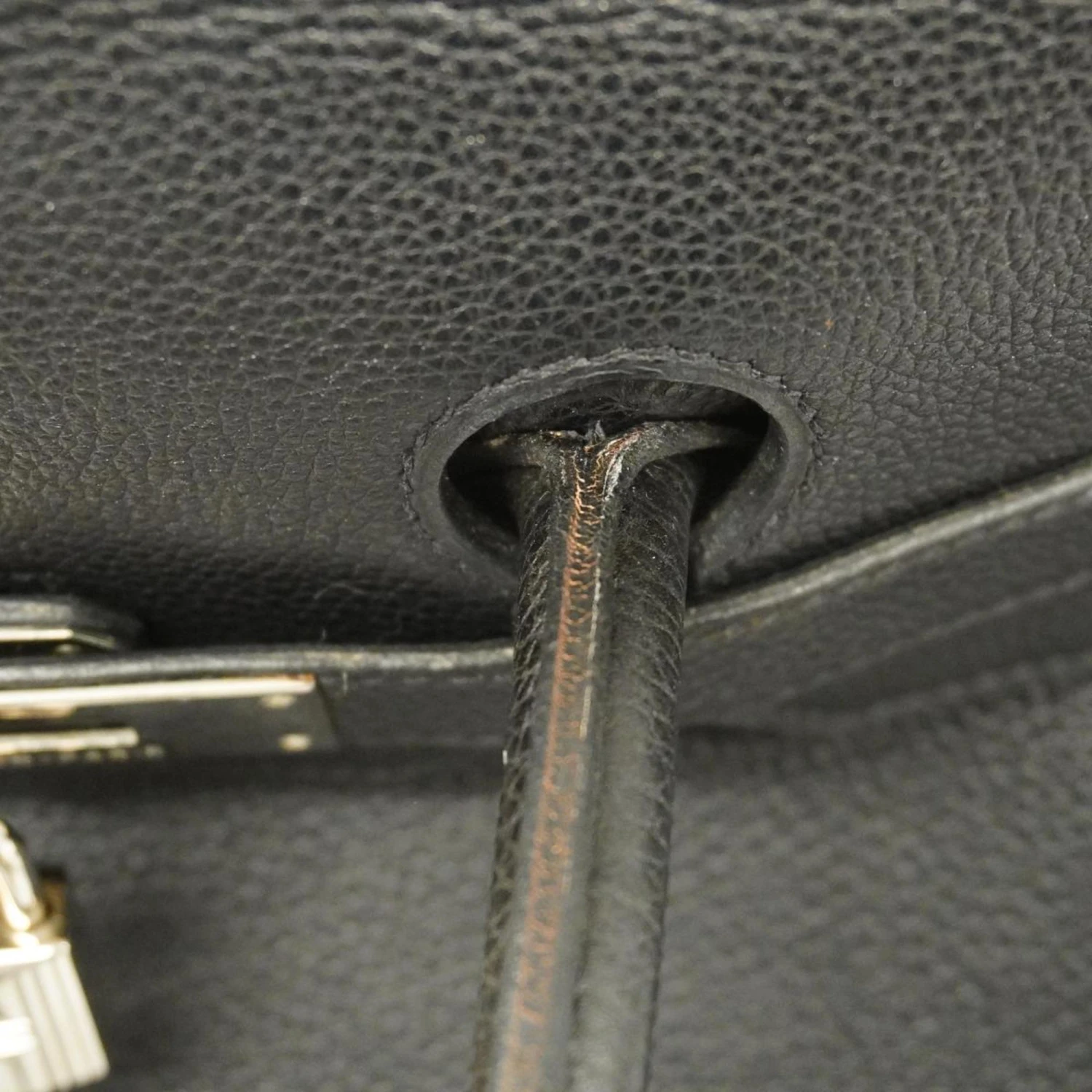 ELADY HERMES Handbag Birkin 35 G Stamp Togo Black Silver Hardware Ladies 9 ELADY HERMES Handbag Birkin 35 G Stamp Togo Black Silver Hardware Ladies - Image 7