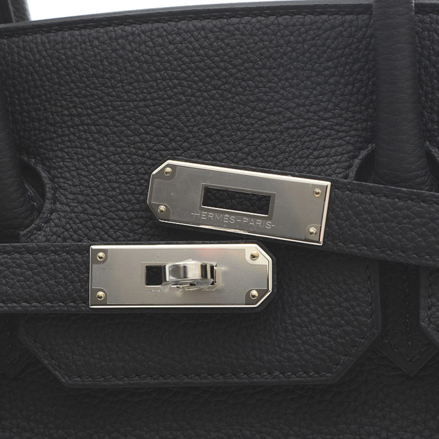 ELADY HERMES Birkin 35 Togo Black Handbag Silver Hardware B Engraved 5 ELADY HERMES Birkin 35 Togo Black Handbag Silver Hardware B Engraved - Image 3