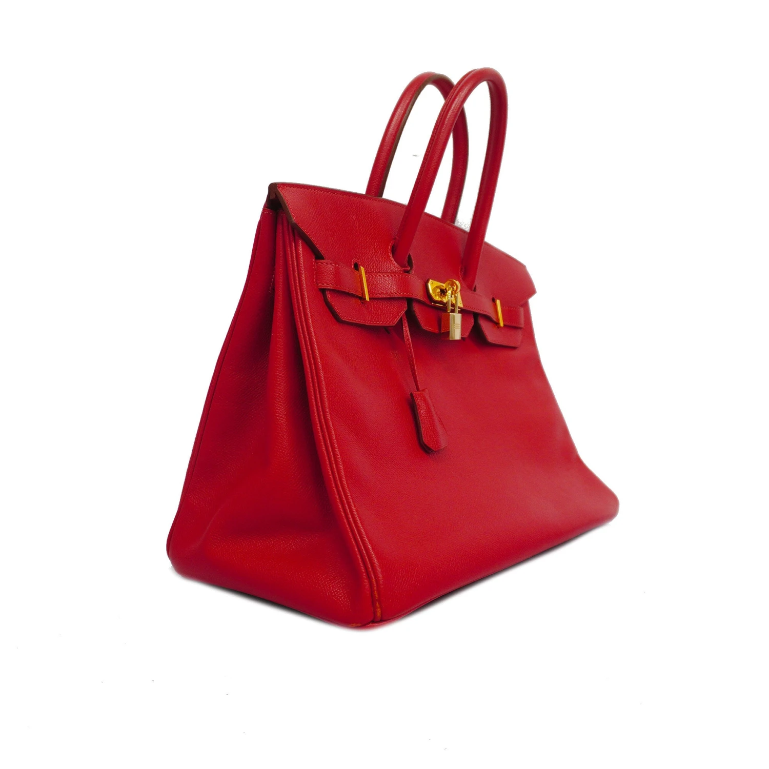 ELADY HERMESAuth Birkin35 H Stamp Women's Epsom Leather Handbag RougeVif 4 ELADY HERMESAuth Birkin35 H Stamp Women's Epsom Leather Handbag RougeVif - Image 2