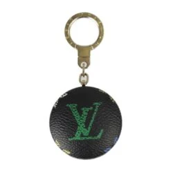 ELADY LOUIS VUITTON Astro Pill Key Holder M51912 Monogram Multicolor Black Gold Metal Fittings Ring With Light Bag Charm