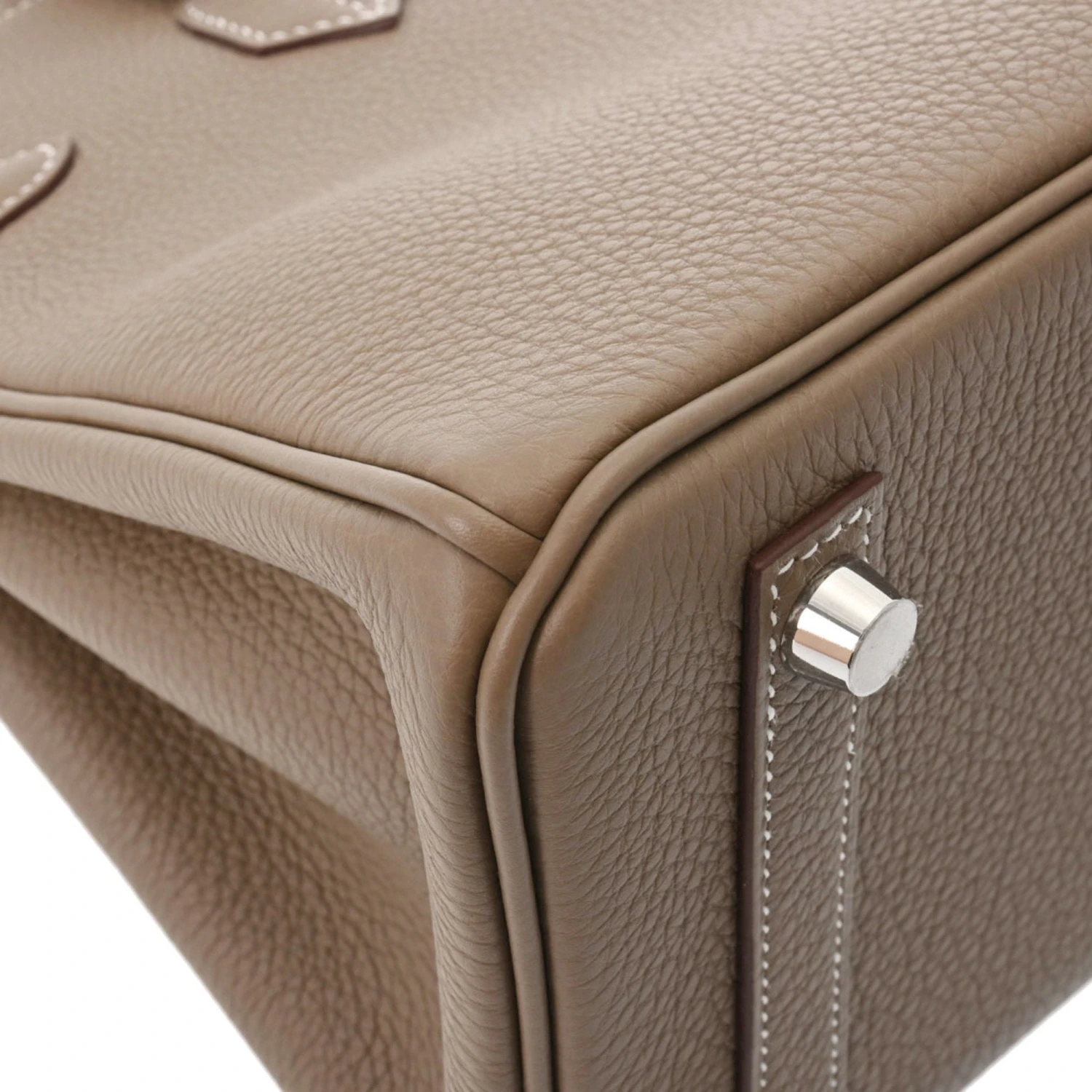 ELADY HERMES Birkin 25 Etoupe Palladium Hardware - Women's Togo Handbag 9 ELADY HERMES Birkin 25 Etoupe Palladium Hardware - Women's Togo Handbag - Image 7