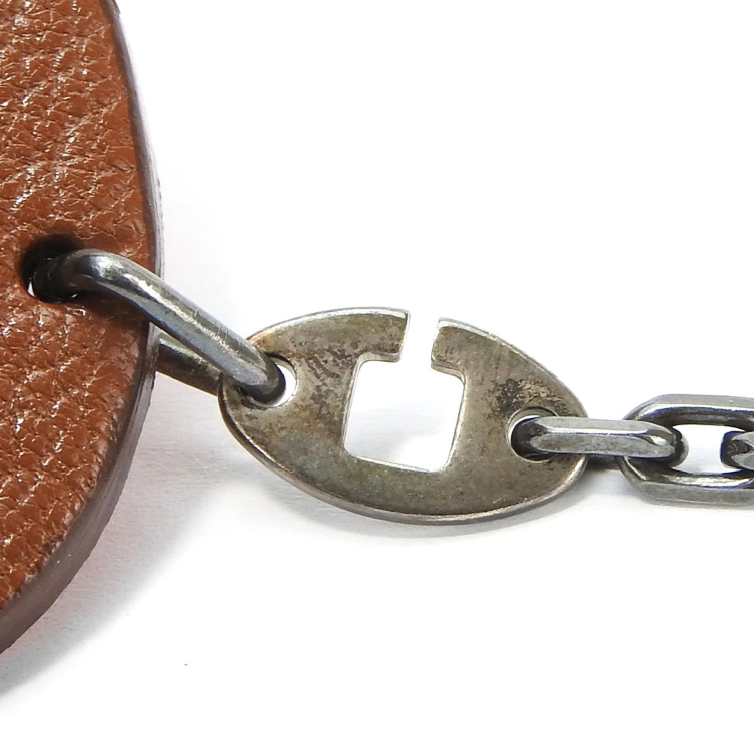 ELADY HERMES Bag Charm Leather Brown Orange Hippopotamus Accessory 9 ELADY HERMES Bag Charm Leather Brown Orange Hippopotamus Accessory - Image 7