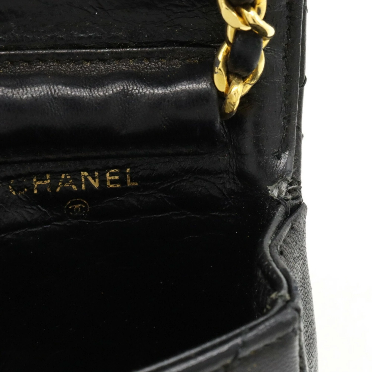 ELADY CHANEL Micromatelasse Coco Mark Bag Charm Keychain Chain Pouch Leather Black 8 ELADY CHANEL Micromatelasse Coco Mark Bag Charm Keychain Chain Pouch Leather Black - Image 6