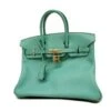 ELADY Hermes Handbag Birkin 25 X Stamp Swift Blue Atoll Silver Metal -Best Jewelry Store 2000 39667681 7524 448c abaa fd4d505e6e47