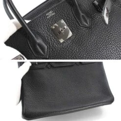 ELADY Hermes Birkin 30 Hand Bag Taurillon Clemence Black I Engraved Ruthenium Metal Fittings 18 ELADY Hermes Birkin 30 Hand Bag Taurillon Clemence Black I Engraved Ruthenium Metal Fittings -Best Jewelry Store 2000 3c8e2b35 0815 409e babd 799730c0a6cf