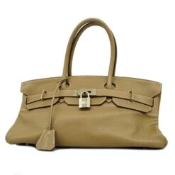 ELADY HERMESAuth Birkin Shoulder Birkin 42 I Engraved Women's Taurillon Clemence