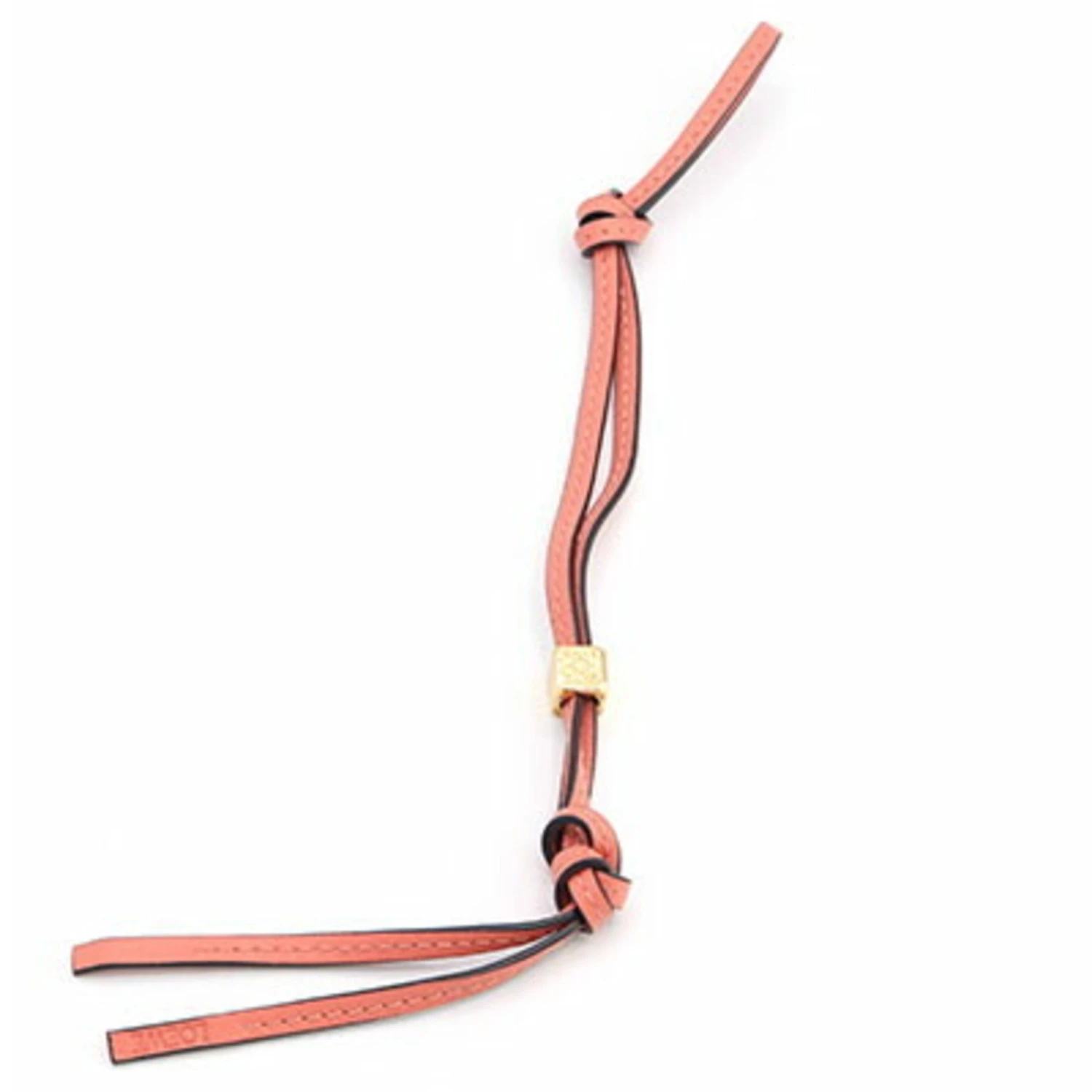 ELADY LOEWE Bag Charm Personalization Strap 111.SA.SAP Salmon Pink Leather Ladies Keychain Cube 4 ELADY LOEWE Bag Charm Personalization Strap 111.SA.SAP Salmon Pink Leather Ladies Keychain Cube - Image 2