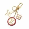 ELADY LOUIS VUITTON Porte-Cle Color Line Bag Charm Gold/Pink M64525 Women's GP Keychain