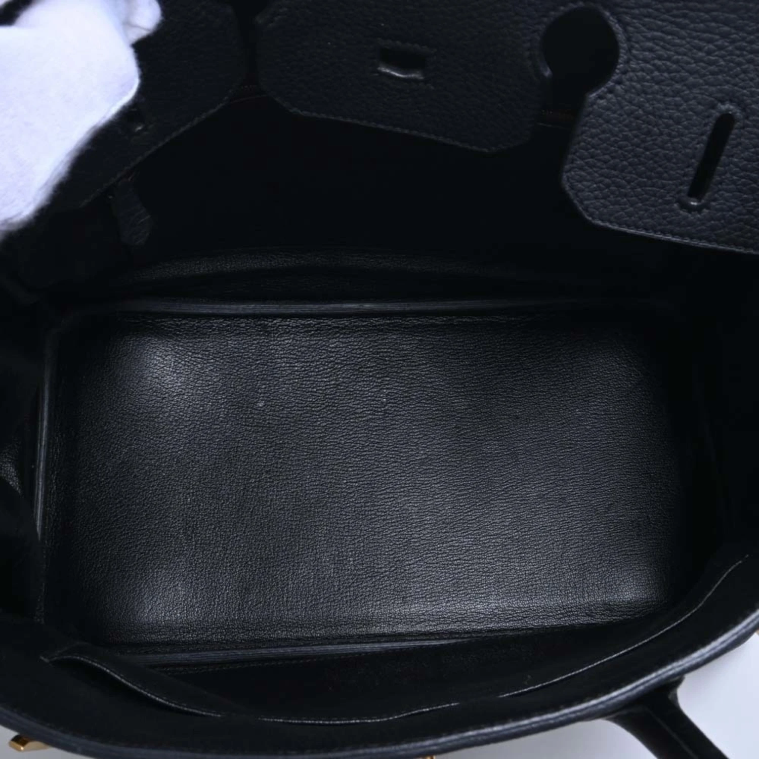 ELADY HERMES Taurillon Clemence Birkin 35 Handbag Black Ladies 7 ELADY HERMES Taurillon Clemence Birkin 35 Handbag Black Ladies - Image 5