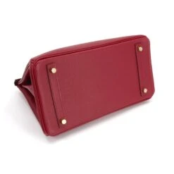 ELADY HERMES Birkin 30 Hand Bag Epson Rouge Grena X Carved Seal Gold Metal Fittings -Best Jewelry Store 2000 559ed0fa 6a4a 422d 912d 91ac94717179