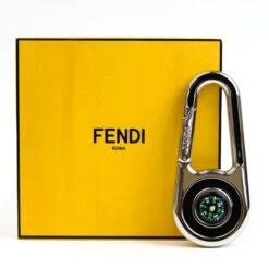 ELADY FENDI Metal Handbag Charm Silver Compass 7AJ561 -Best Jewelry Store 2000 576eda79 6663 409d 8753 5303bad716f8