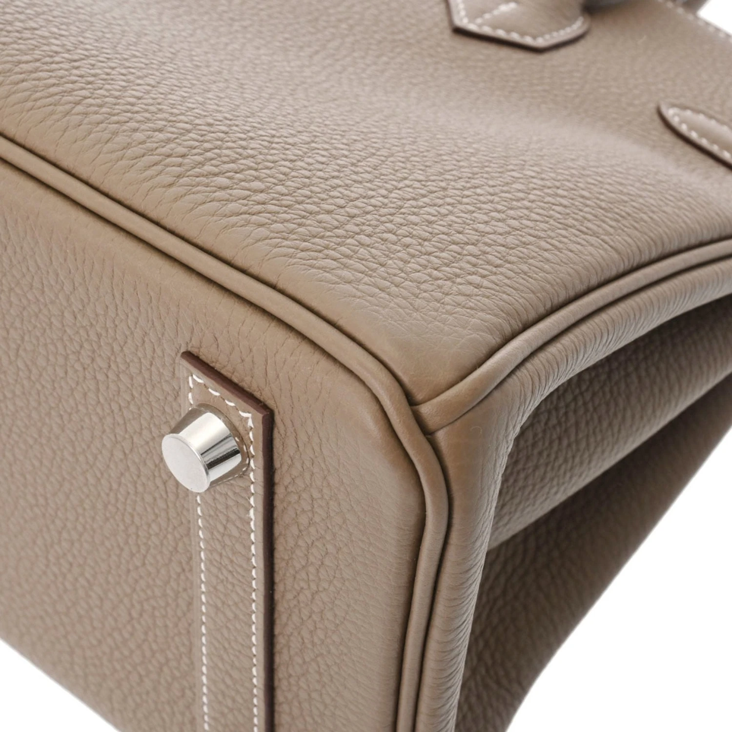 ELADY HERMES Birkin 25 Etoupe Palladium Hardware - Women's Togo Handbag 10 ELADY HERMES Birkin 25 Etoupe Palladium Hardware - Women's Togo Handbag - Image 8