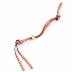 ELADY LOEWE Bag Charm Personalization Strap 111.SA.SAP Salmon Pink Leather Ladies Keychain Cube