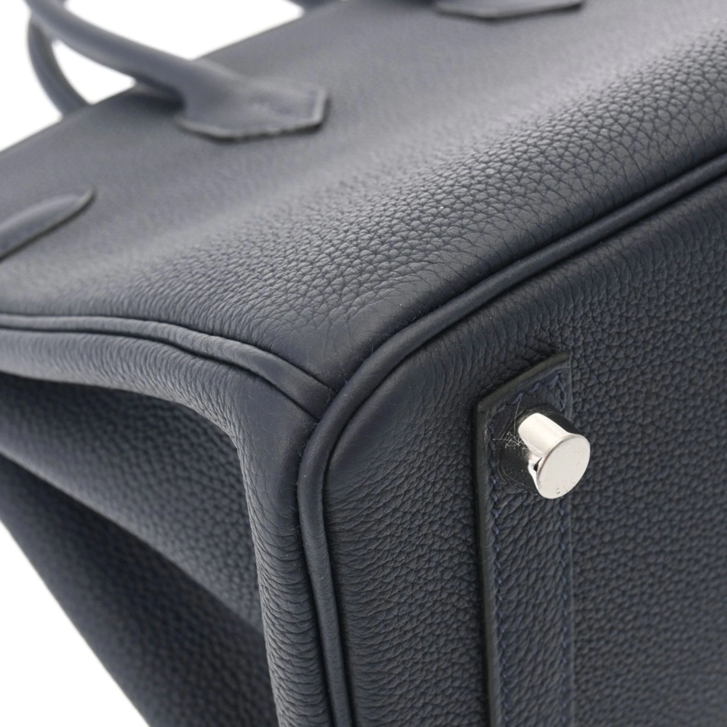 ELADY HERMES Birkin 25 Blue Nuit Palladium Hardware - Women's Togo Handbag 9 ELADY HERMES Birkin 25 Blue Nuit Palladium Hardware - Women's Togo Handbag - Image 7