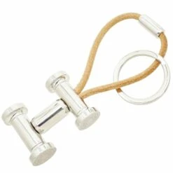 ELADY HERMES Keychain Mobile H Leather Natural Motif Bag Charm Key Ring SY-13039
