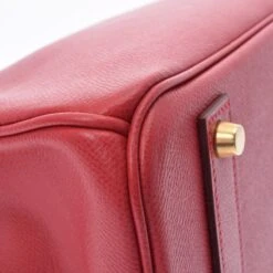 ELADY Hermes Birkin 40 Rouge Vif ???G Engraved (around 2003) Unisex Couchbel Handbag -Best Jewelry Store 2000 67b1d5cb 17da 44af 986e af43522aa359