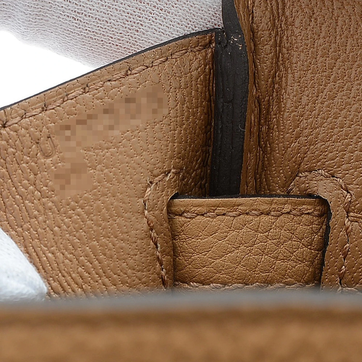 ELADY Hermes Birkin 25 Togo Handbag Chai Silver Metal Fittings U Stamp 9 ELADY Hermes Birkin 25 Togo Handbag Chai Silver Metal Fittings U Stamp - Image 7