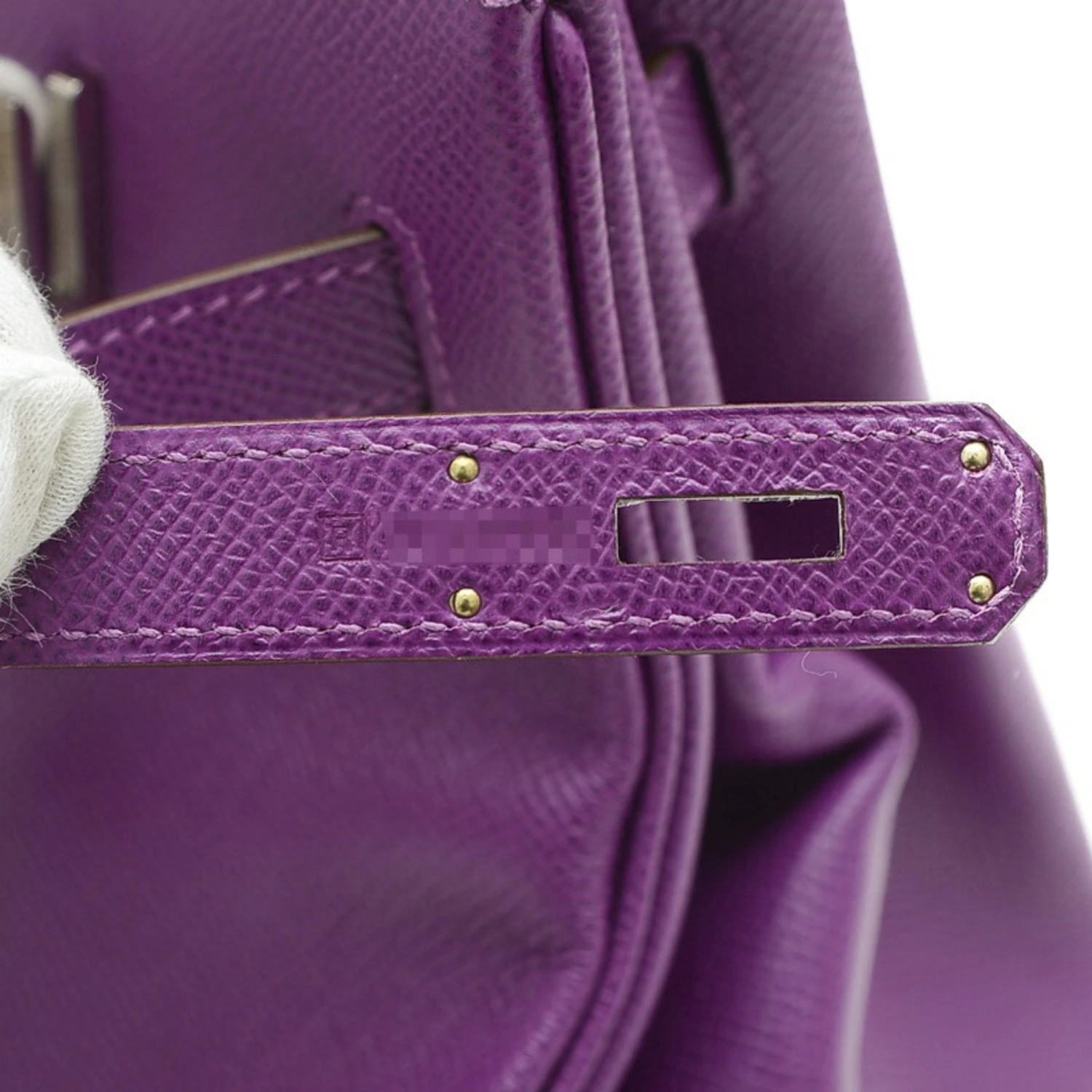 ELADY HERMES Birkin 35 Handbag Epson Anemone R Stamp 9 ELADY HERMES Birkin 35 Handbag Epson Anemone R Stamp - Image 7