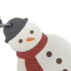 ELADY HERMES Leather Snowman Charm White Ladies -Best Jewelry Store 2000 6f2e077e 64cc 48de 8710 19e3bfcc0827