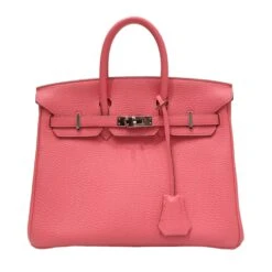 ELADY HERMES (Hermes) Birkin 25 Handbag Rose Lipstick/S Metal Fittings Togo