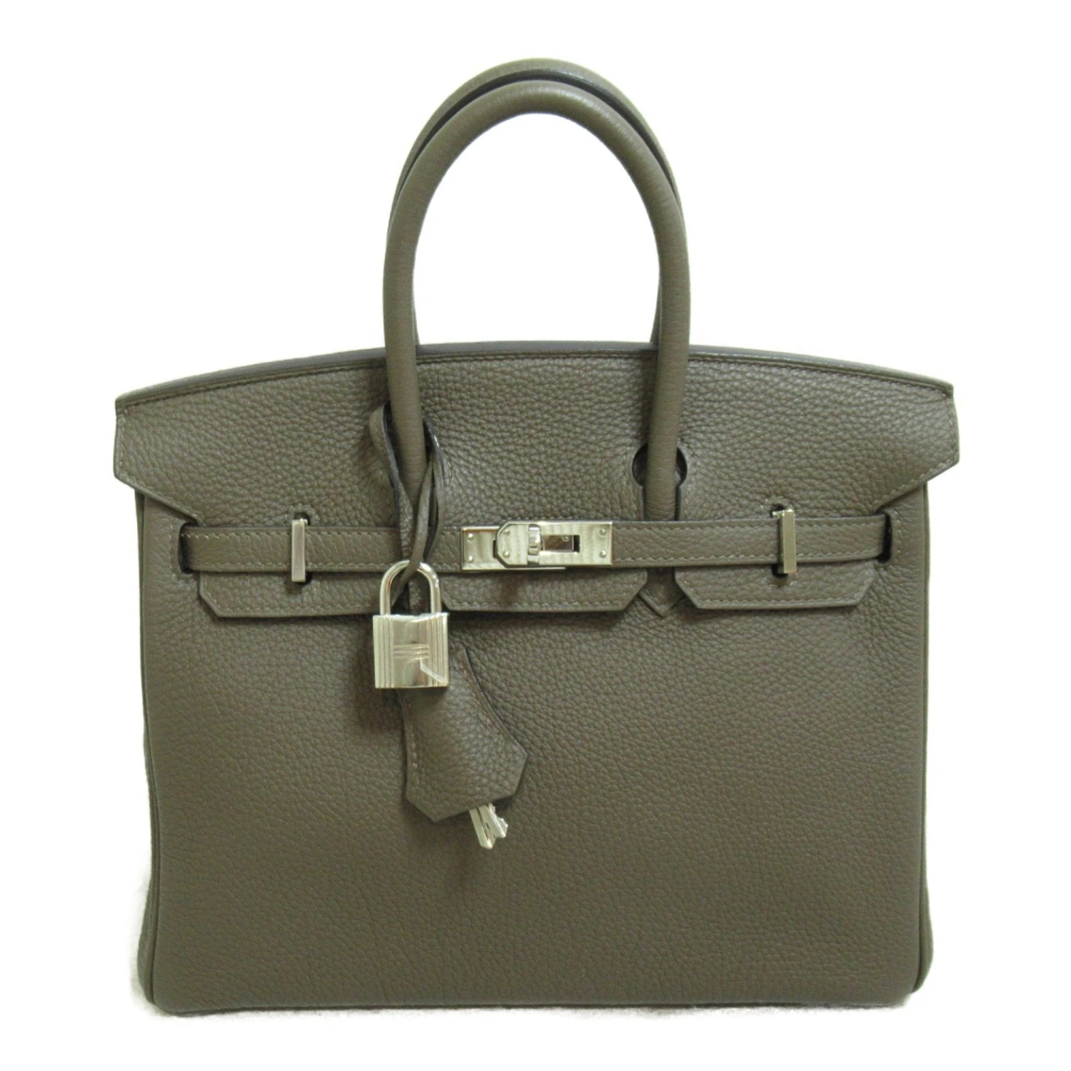 ELADY HERMES Birkin 25 Handbag Gray Taupe Togo Leather Leather 3 ELADY HERMES Birkin 25 Handbag Gray Taupe Togo Leather Leather