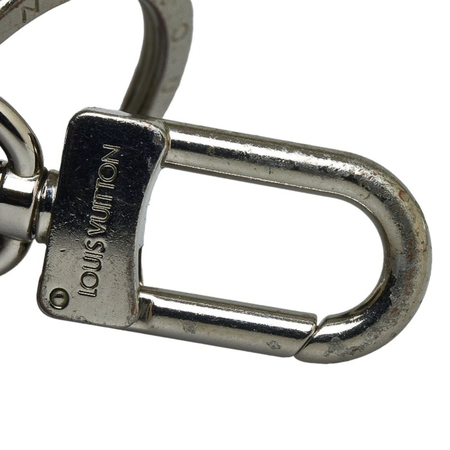 ELADY LOUIS VUITTON LV Cloche Cle Keychain Key Ring M68020 Black Silver Leather Metal Men's 5 ELADY LOUIS VUITTON LV Cloche Cle Keychain Key Ring M68020 Black Silver Leather Metal Men's - Image 4