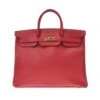 ELADY Hermes Birkin 40 Rouge Vif ???G Engraved (around 2003) Unisex Couchbel Handbag -Best Jewelry Store 2000 77696c17 a726 4fd7 9931 66dfbd9b7342