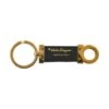 ELADY SALVATORE FERRAGAMO Gancini Keychain Key Ring JI-22 Gold Black Plated Leather Ladies -Best Jewelry Store 2000 791c409b 869d 4493 b578 6e8dca500f5a