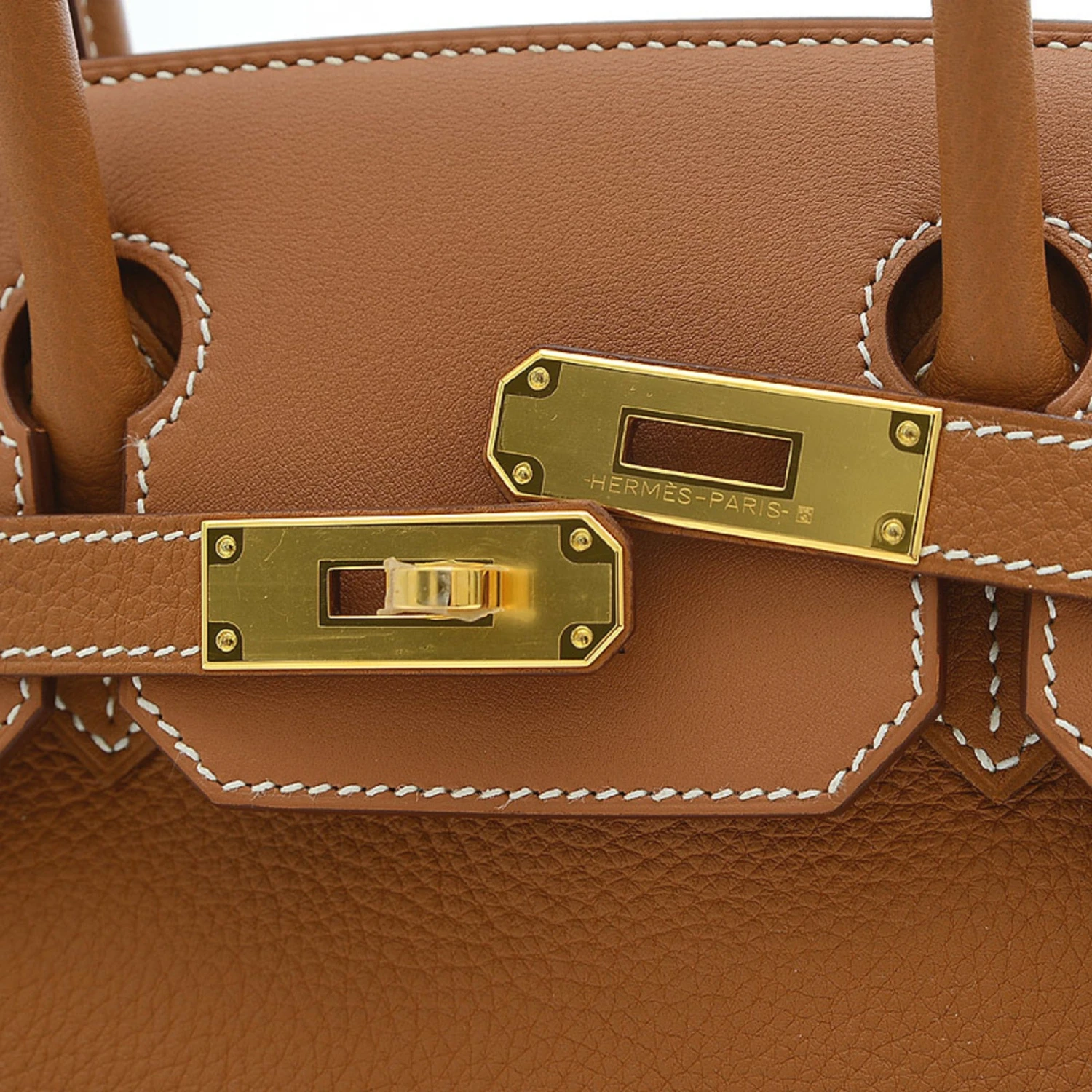 ELADY Hermes Birkin 30 Togo Leather Swift Leather Clutch Bag Handbag Tote Bag Gold Natural 7 ELADY Hermes Birkin 30 Togo Leather Swift Leather Clutch Bag Handbag Tote Bag Gold Natural - Image 5