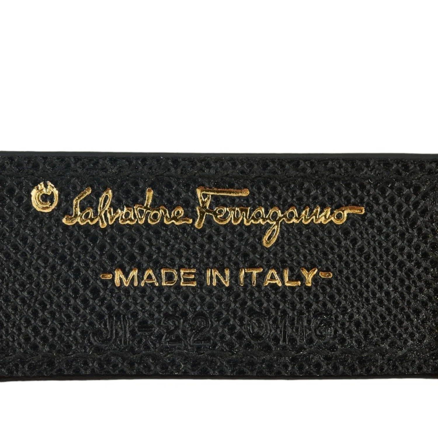 ELADY SALVATORE FERRAGAMO Gancini Keychain Key Ring JI-22 Gold Black Plated Leather Ladies 5 ELADY SALVATORE FERRAGAMO Gancini Keychain Key Ring JI-22 Gold Black Plated Leather Ladies - Image 3
