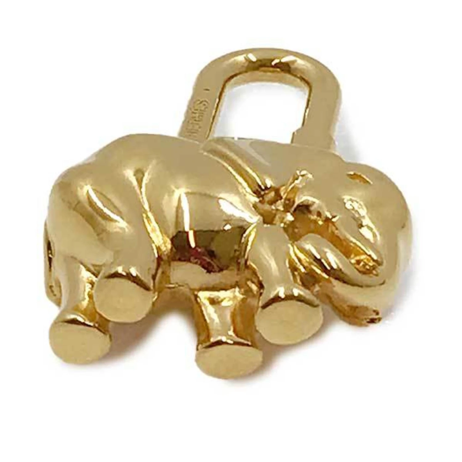 ELADY HERMES Pendant Top Cadena Elephant Gold Charm Keychain Padlock 8 ELADY HERMES Pendant Top Cadena Elephant Gold Charm Keychain Padlock - Image 6