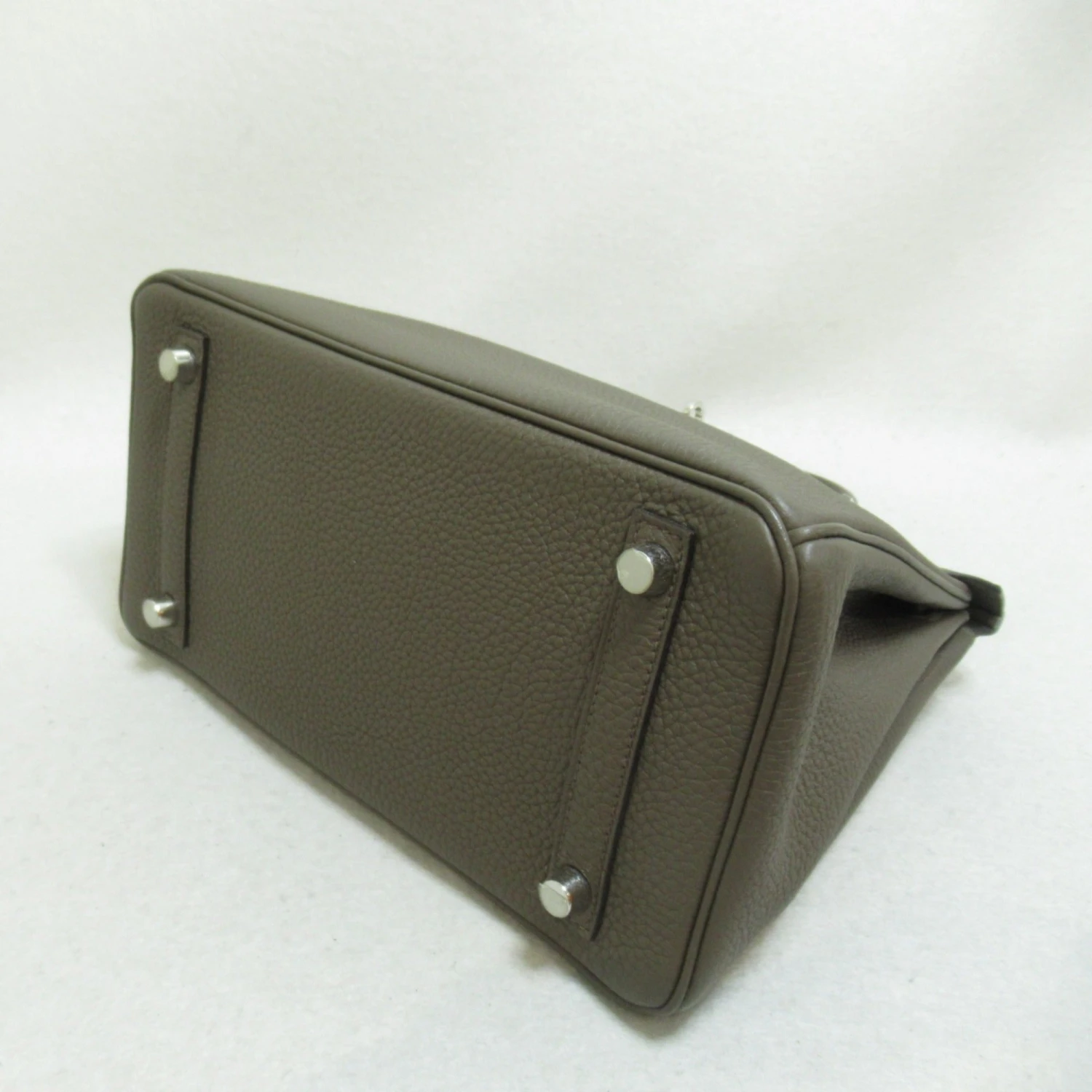 ELADY HERMES Birkin 25 Handbag Gray Taupe Togo Leather Leather 6 ELADY HERMES Birkin 25 Handbag Gray Taupe Togo Leather Leather - Image 4