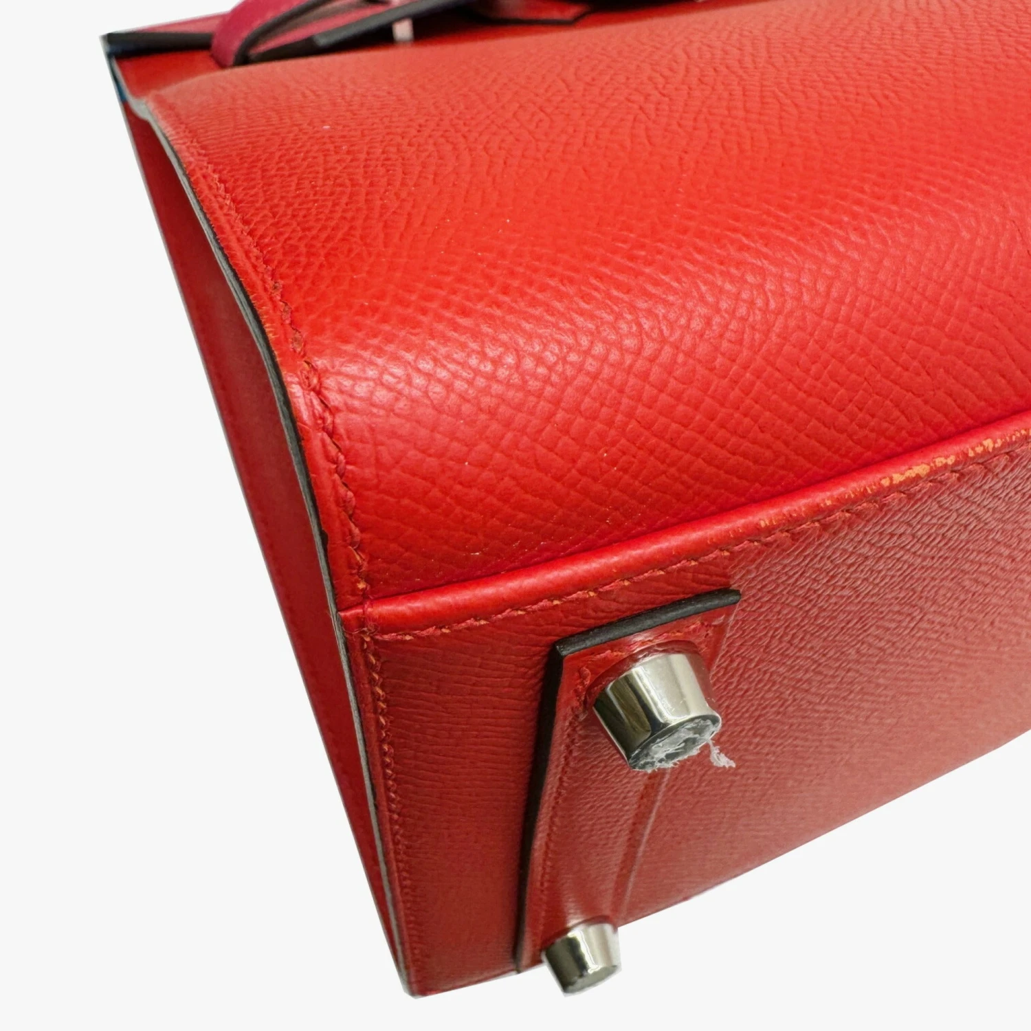 ELADY HERMES Birkin 30 Serie Kazak Epson Z Carved Handbag Rouge Cou Rose Extreme Blue Zanzibar Red Pink Vaux Women's 8 ELADY HERMES Birkin 30 Serie Kazak Epson Z Carved Handbag Rouge Cou Rose Extreme Blue Zanzibar Red Pink Vaux Women's - Image 6