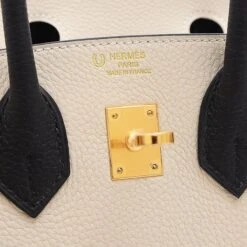 ELADY HERMES Birkin 25 Handbag Togo Cre Black B Stamp Personal -Best Jewelry Store 2000 7ed999a2 ad1e 4fbf 92e7 d18959c7280e