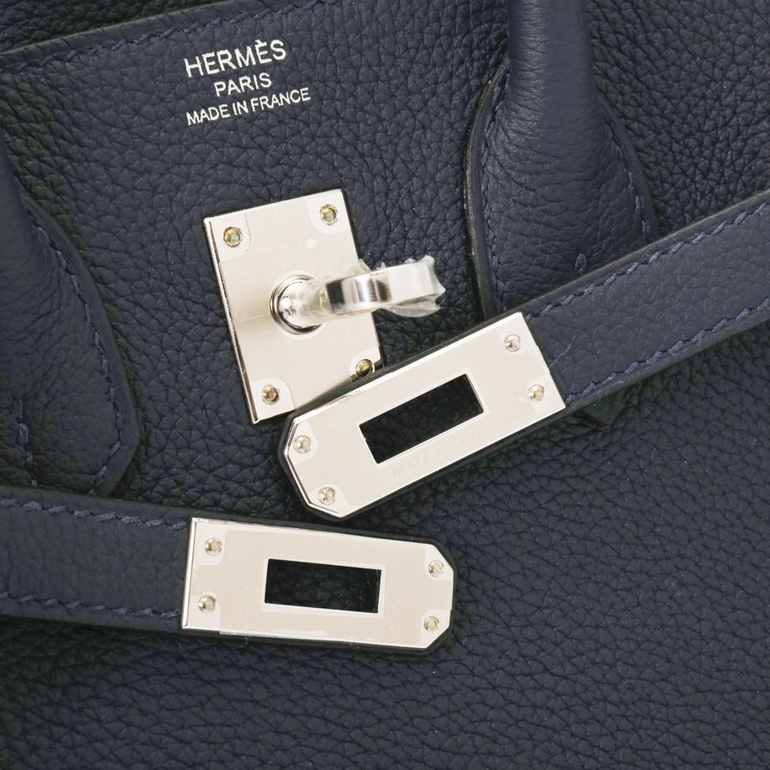 ELADY HERMES Birkin 25 Blue Nuit Palladium Hardware - Women's Togo Handbag 12 ELADY HERMES Birkin 25 Blue Nuit Palladium Hardware - Women's Togo Handbag - Image 10