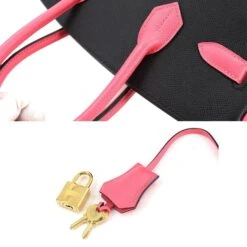 ELADY Hermes Personal SPO Birkin 30 Handbag Epson Rose Azare Black C Engraved Gold Metal Fittings -Best Jewelry Store 2000 825efa2c cc1a 4b05 8baa 7c3511212880