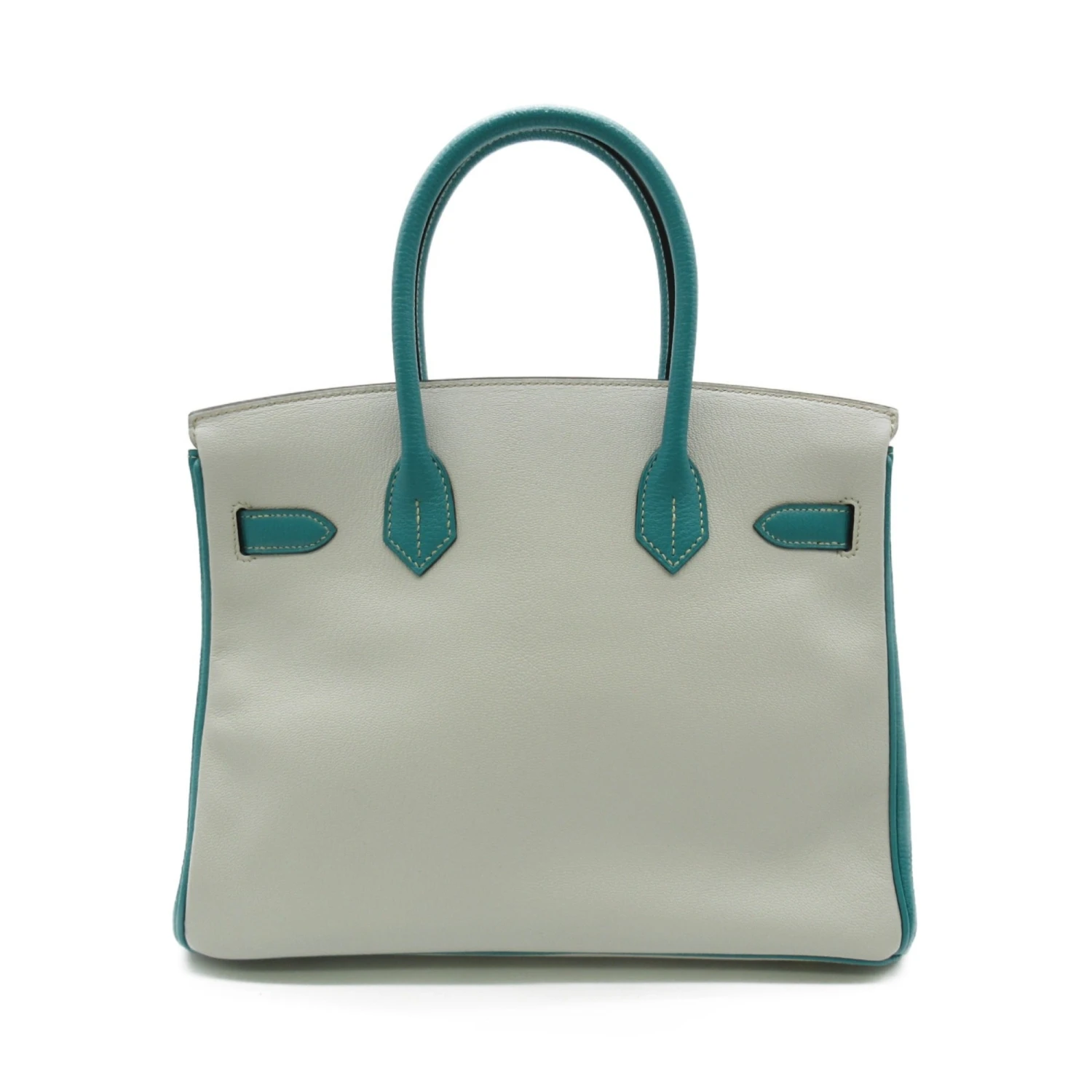 ELADY HERMES Birkin 30 Special Order Vert Veronese Gray Green Vert Veronese Shave Leather 4 ELADY HERMES Birkin 30 Special Order Vert Veronese Gray Green Vert Veronese Shave Leather - Image 2