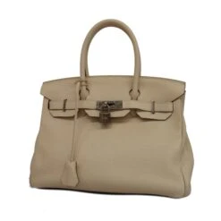 ELADY HERMES Handbag Birkin 30 C Stamp Taurillon Clemence Cle Ladies