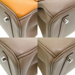 ELADY HERMES Birkin Cazac 30 Taurillon Clemence Vau Swift Tourtiere Gray Sanguine Moutard Matte P Engraved Handbag 0082 6A0014IA7 -Best Jewelry Store 2000 8826b26f e6bf 4060 bc0f 68434c8f8b7e