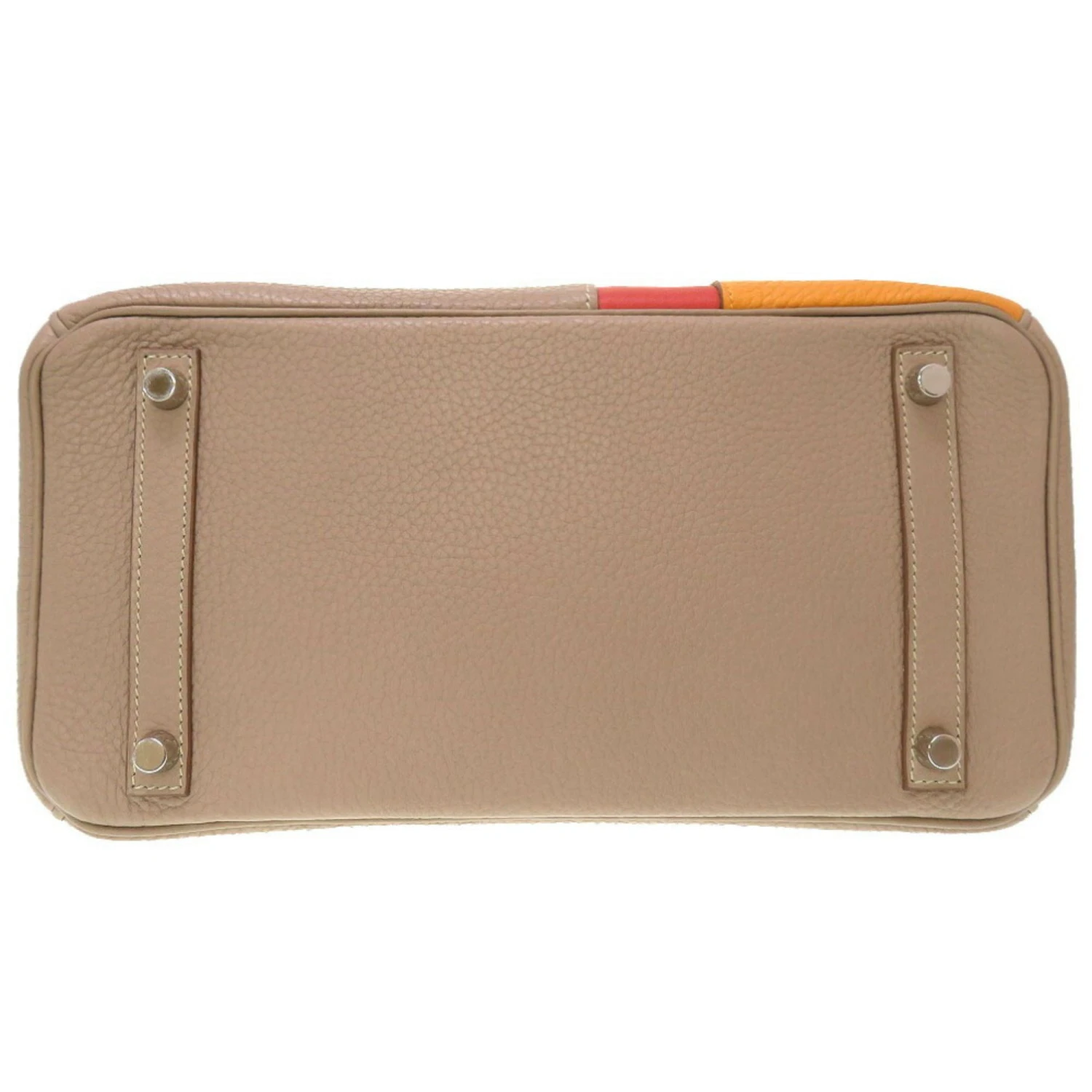 ELADY HERMES Birkin Cazac 30 Taurillon Clemence Vaux Swift Tourtiere Gray Sanguine Moutard Matte P Engraved Handbag 5 ELADY HERMES Birkin Cazac 30 Taurillon Clemence Vaux Swift Tourtiere Gray Sanguine Moutard Matte P Engraved Handbag - Image 3