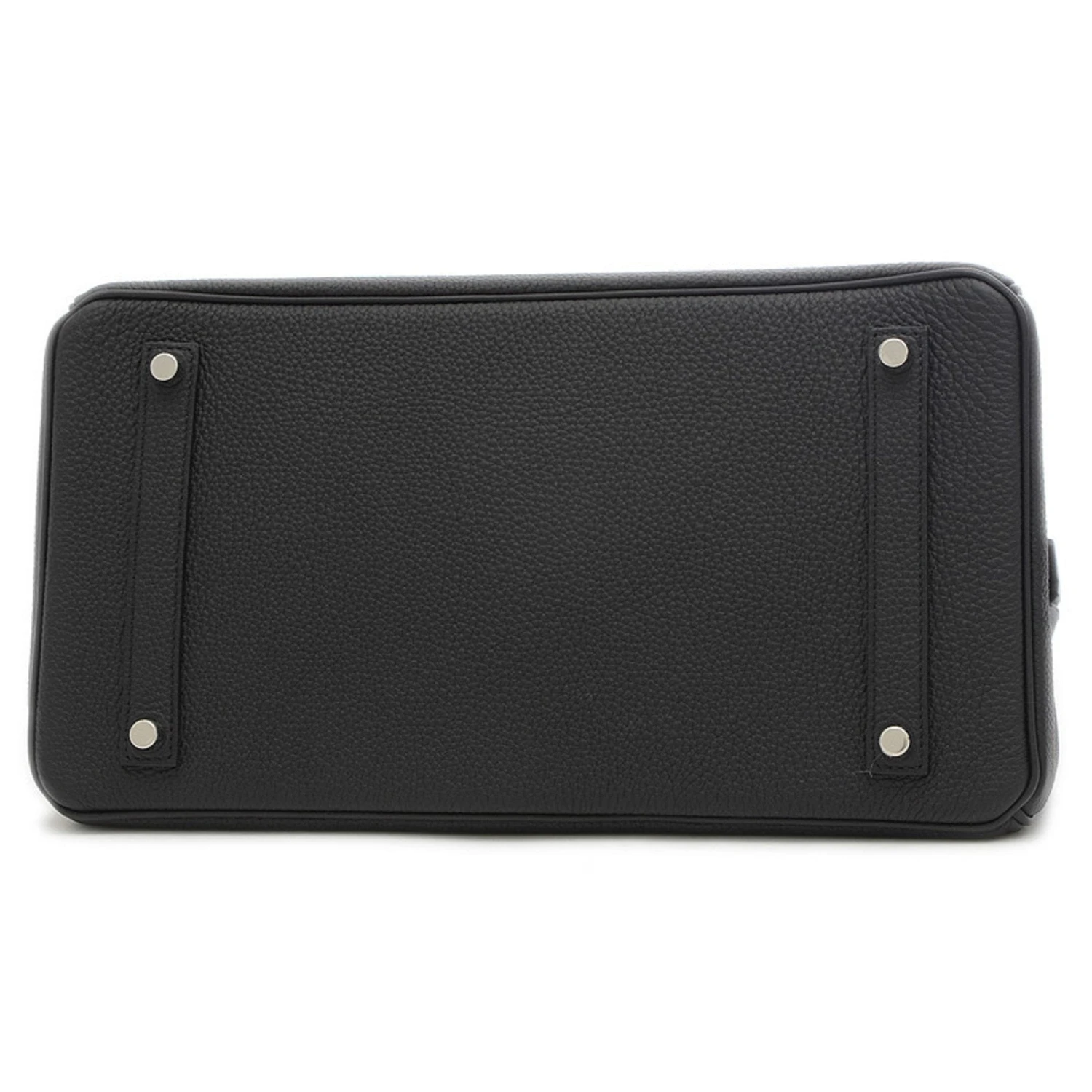 ELADY HERMES Birkin 35 Togo Black Handbag Silver Hardware B Engraved 8 ELADY HERMES Birkin 35 Togo Black Handbag Silver Hardware B Engraved - Image 6