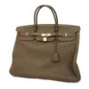 ELADY HERMES Handbag Birkin 40 Y Engraved Togo Chocolat Ladies