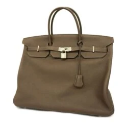 ELADY HERMES Handbag Birkin 40 Y Engraved Togo Chocolat Ladies