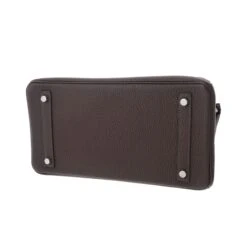 ELADY HERMES Birkin 30 Chocolat Palladium Metal Fittings D Engraved [around 2019] Women's Taurillon Clemence Handbag -Best Jewelry Store 2000 8e8b1548 46c6 4722 8a54 8f6b947af192