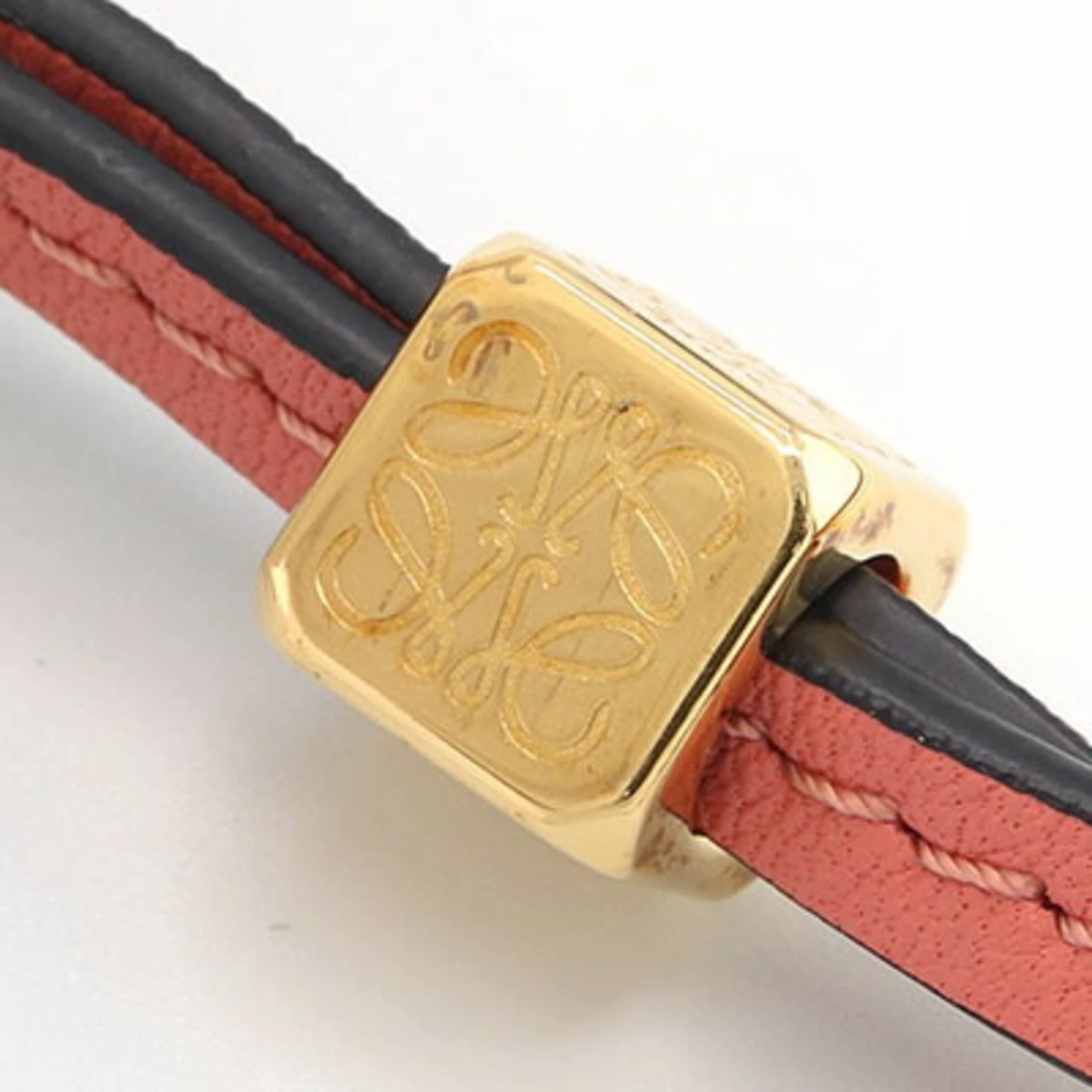 ELADY LOEWE Bag Charm Personalization Strap 111.SA.SAP Salmon Pink Leather Ladies Keychain Cube 6 ELADY LOEWE Bag Charm Personalization Strap 111.SA.SAP Salmon Pink Leather Ladies Keychain Cube - Image 4