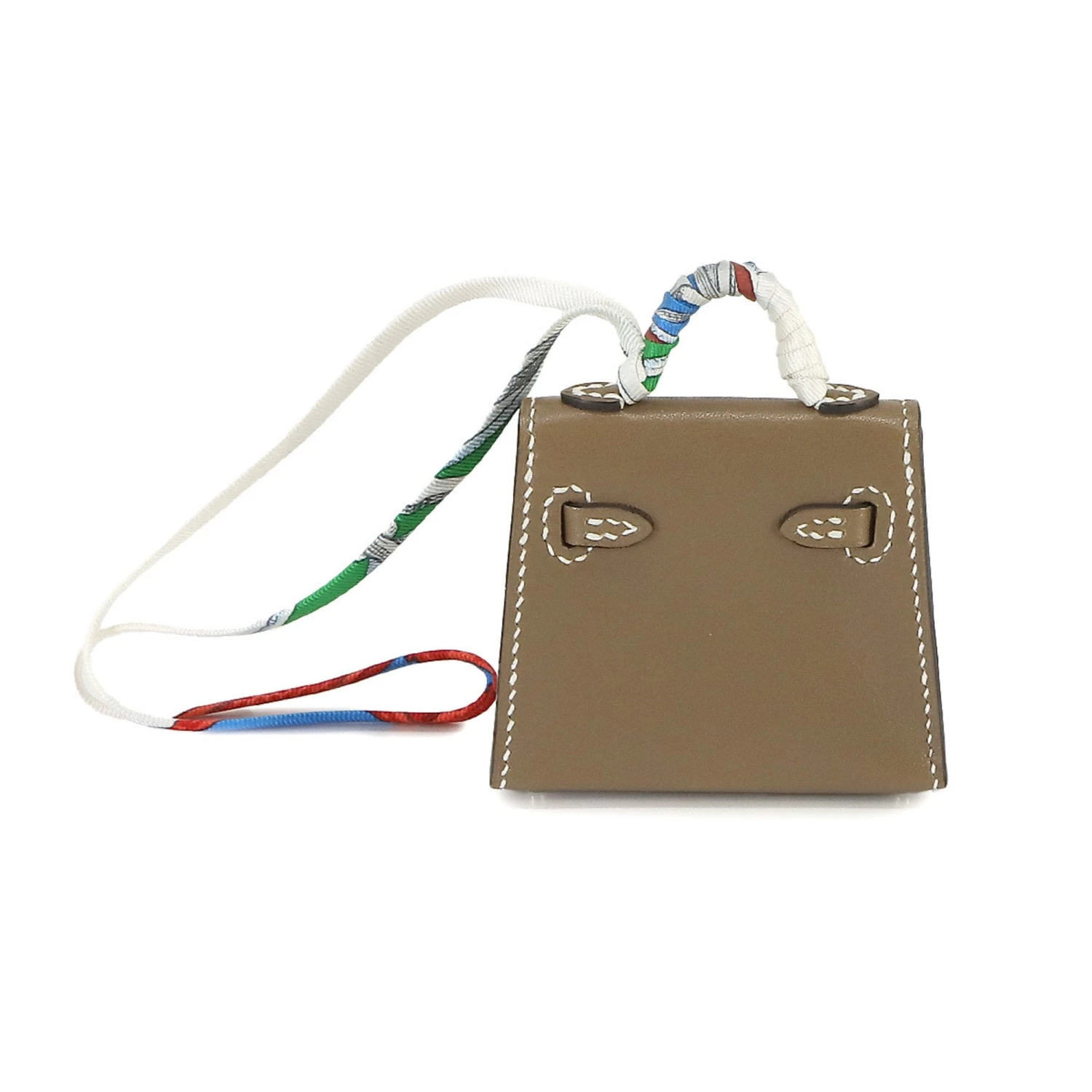 ELADY HERMES Kelly Twilly Bag Charm Tadelakt Etoupe Y Engraved 4 ELADY HERMES Kelly Twilly Bag Charm Tadelakt Etoupe Y Engraved - Image 2