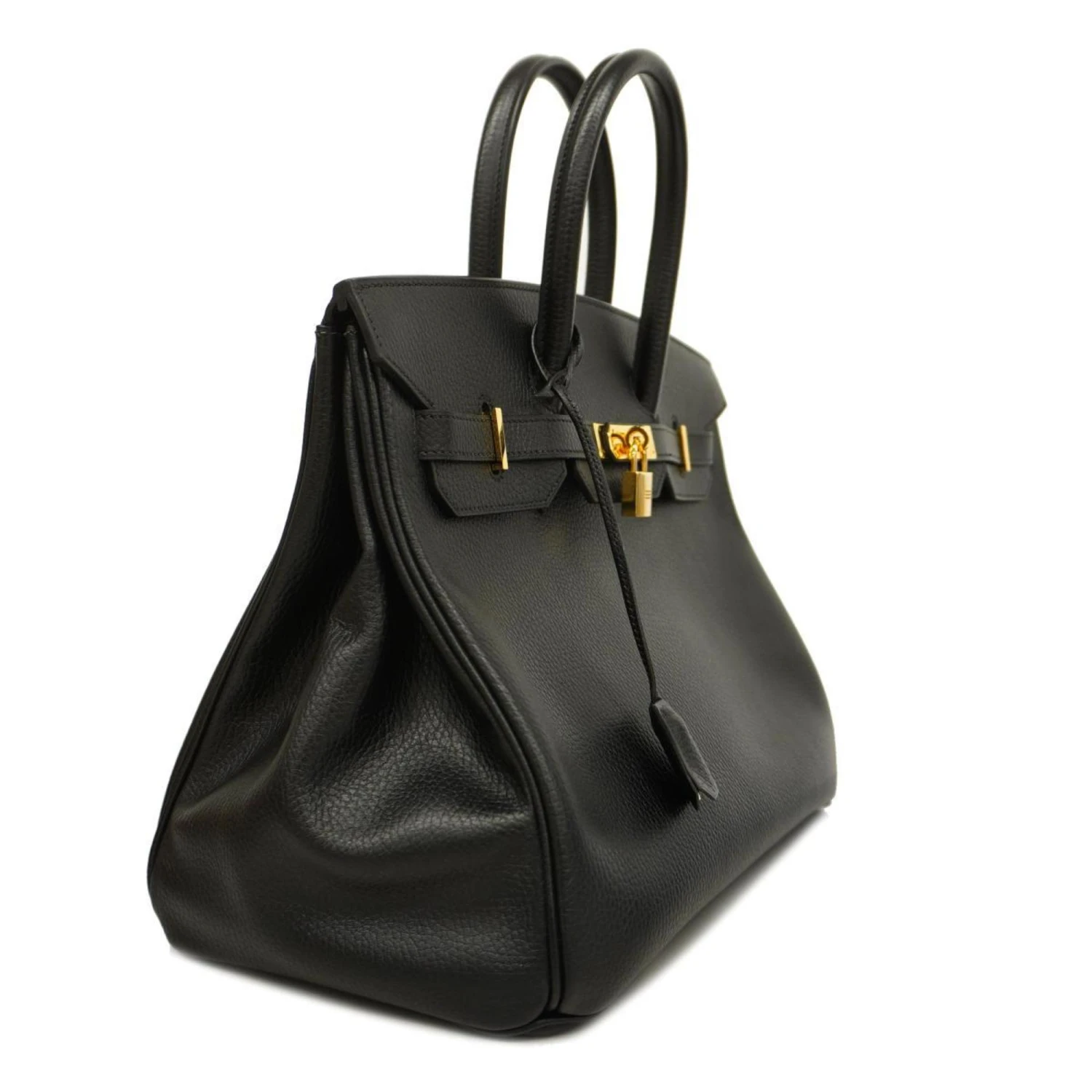 ELADY HERMES Handbag Birkin 35 D Engraved Ardennes Black Ladies 4 ELADY HERMES Handbag Birkin 35 D Engraved Ardennes Black Ladies - Image 2