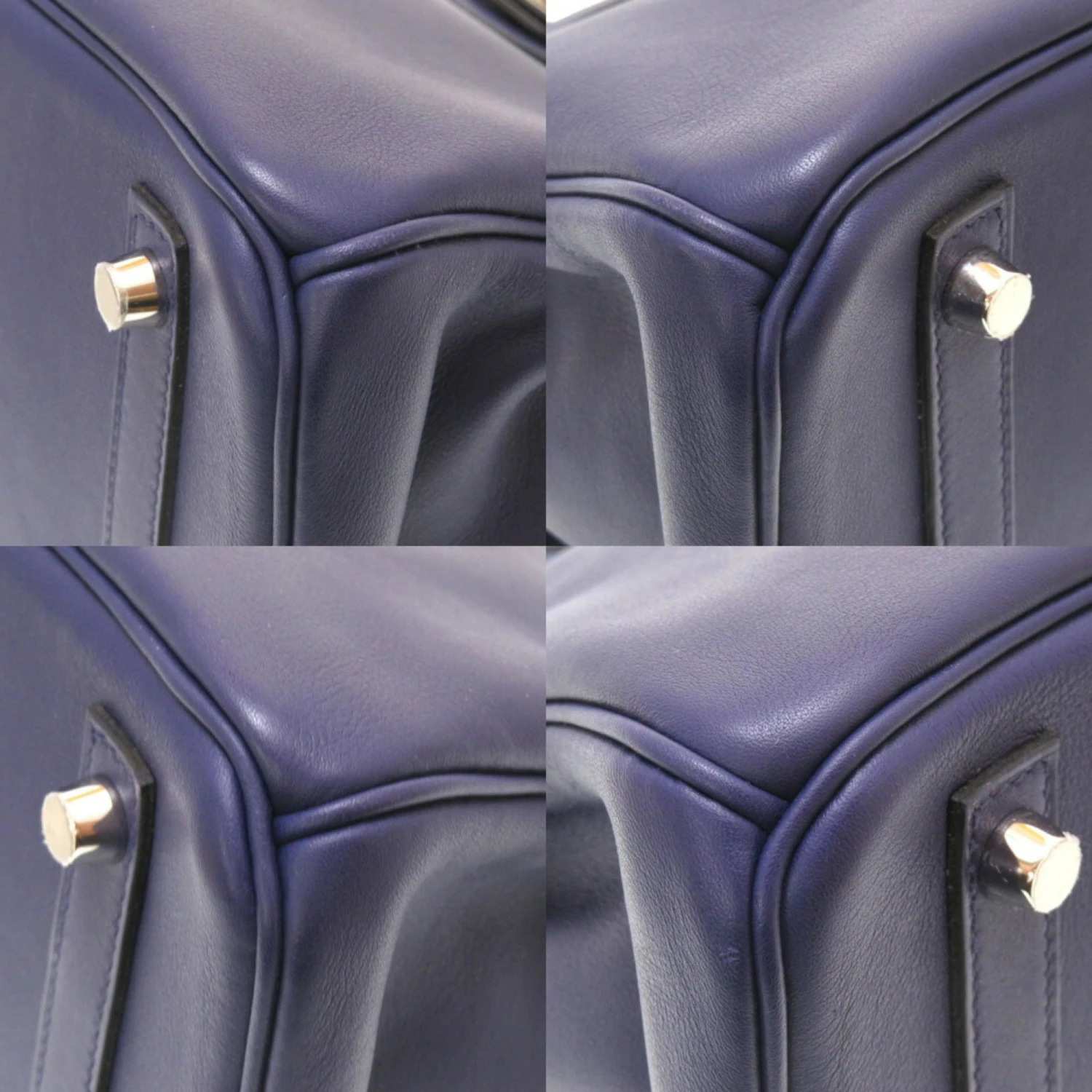 ELADY HERMES Birkin 30 Tresage De Cuir Vaux Epson Swift Blue Ankle Gold Dunor D Stamp Handbag 6 ELADY HERMES Birkin 30 Tresage De Cuir Vaux Epson Swift Blue Ankle Gold Dunor D Stamp Handbag - Image 4